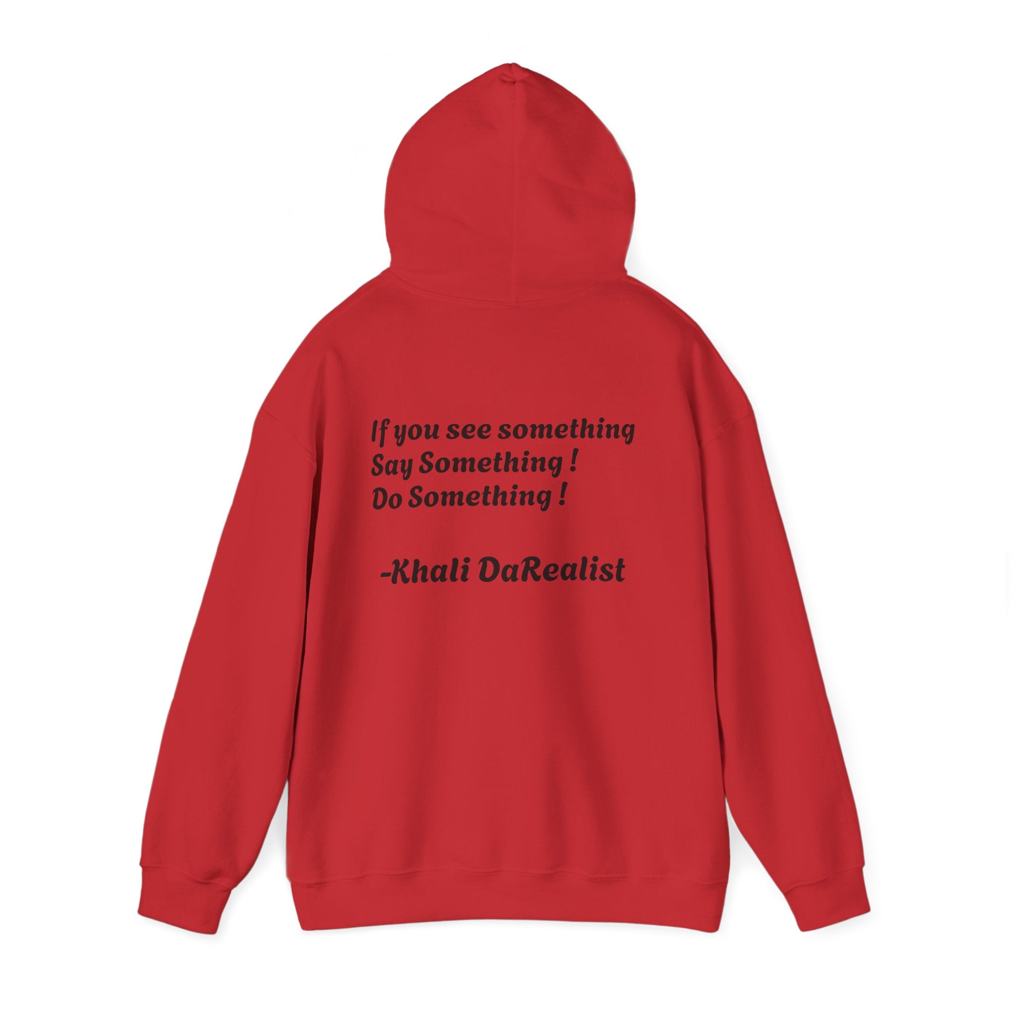 Protect Black People Hoodie — "If you see something, say something" Advocacy Sweatshirt