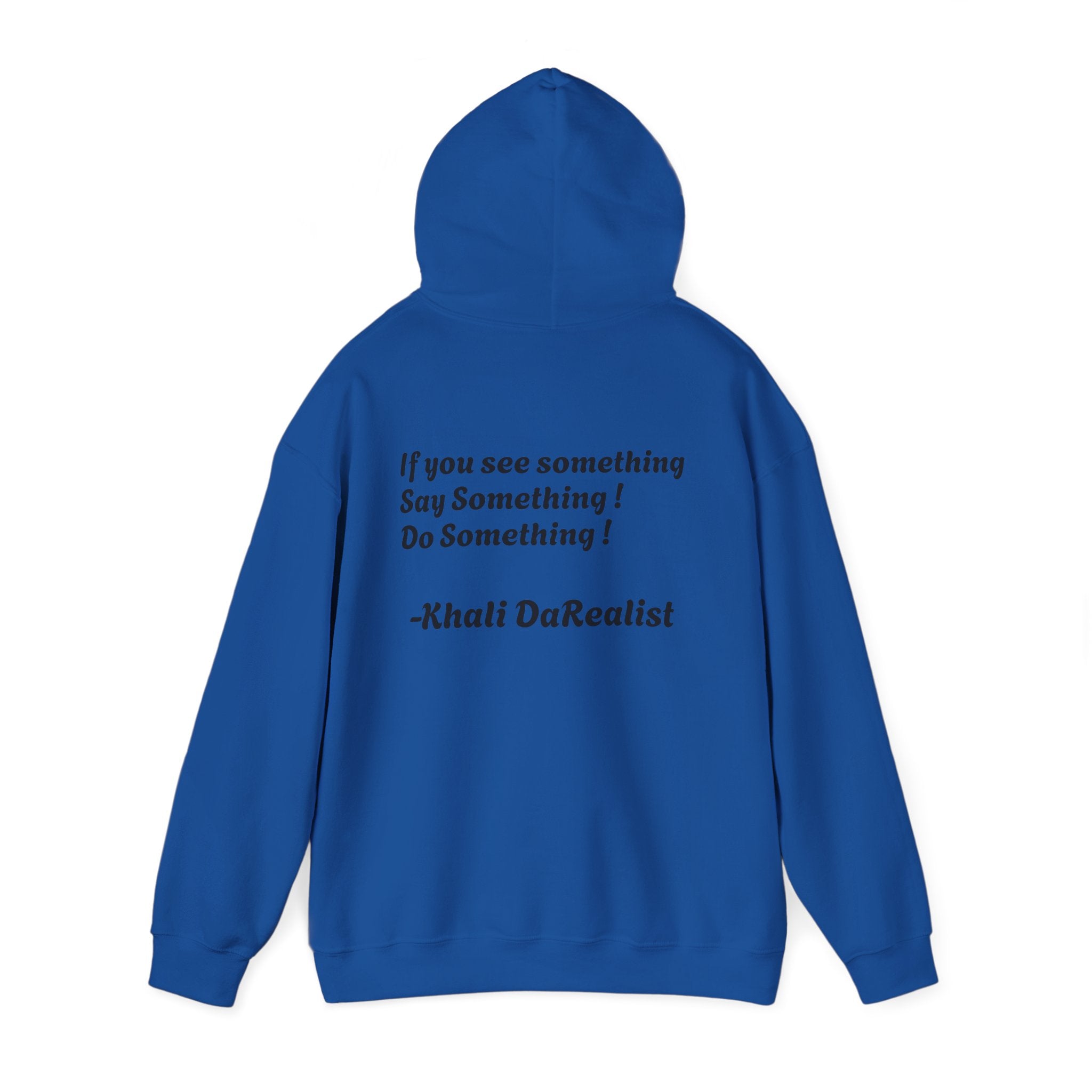 Protect Black People Hoodie — "If you see something, say something" Advocacy Sweatshirt
