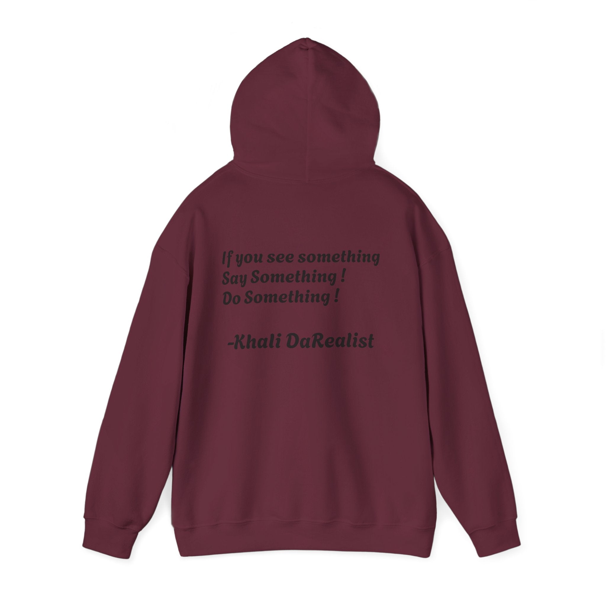Protect Black People Hoodie — "If you see something, say something" Advocacy Sweatshirt