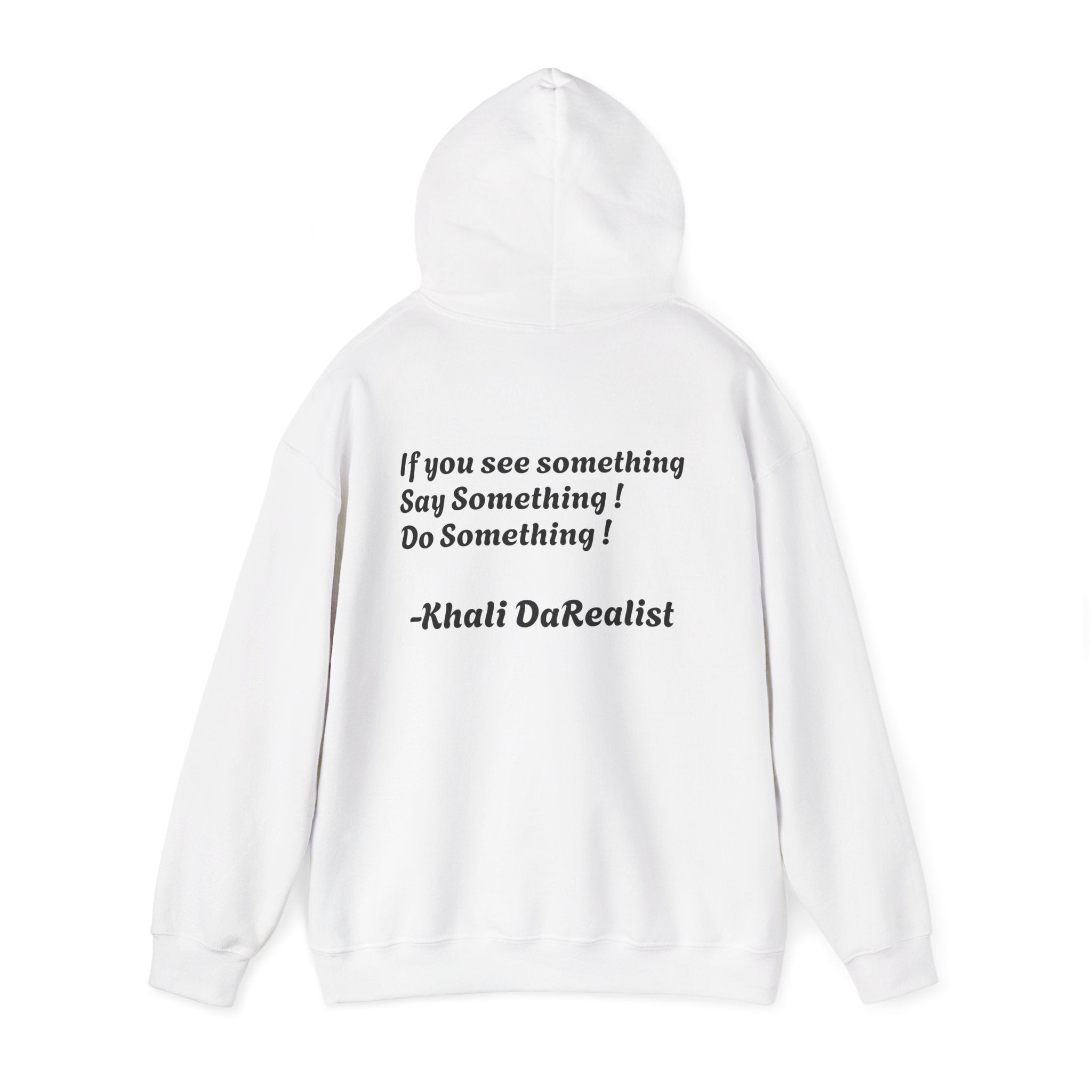 Protect Black People Hoodie — "If you see something, say something" Advocacy Sweatshirt
